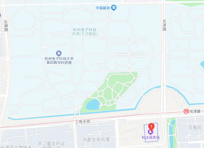 和达城周边餐饮地图