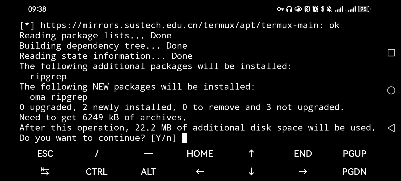 可以用 pkg 命令安装 oma 啦！