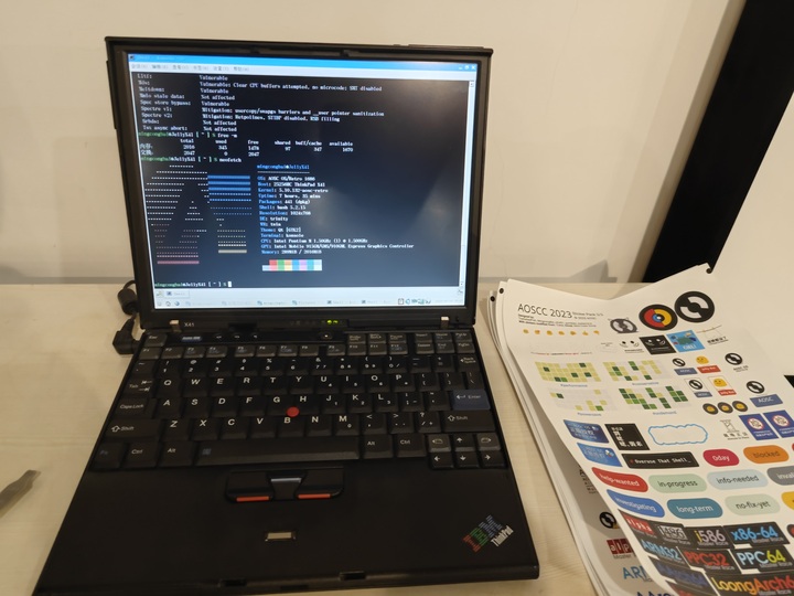 IBM ThinkPad X40 at the demonstration corner