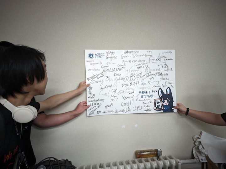 Signing wall