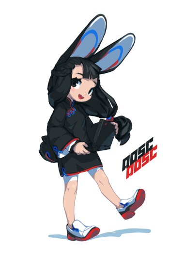 An-An (安安) with Her Laptop (credit: Tyson Tan).